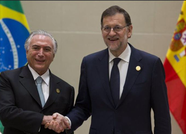 Brasil anuncia la visita del  Presidente Mariano Rajoy al país