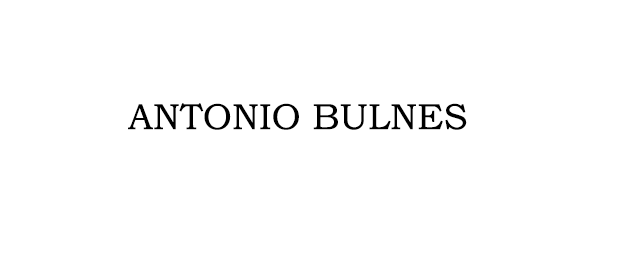 ANTONIO BULNES