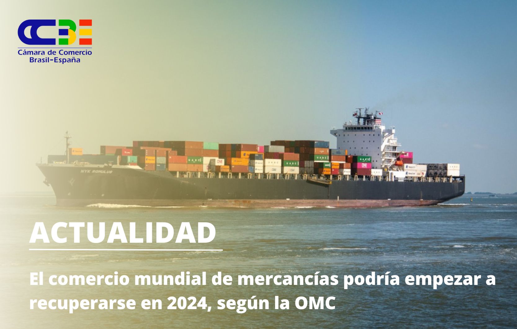 El comercio mundial de mercancías podría empezar a recuperarse en 2024, según la OMC