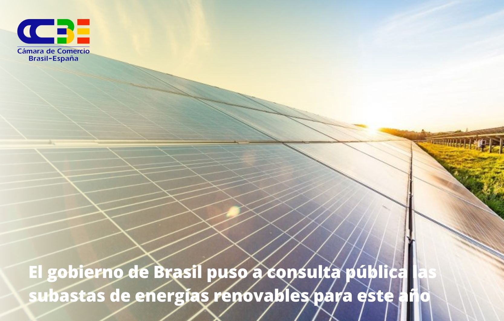 El gobierno de Brasil puso a consulta pública las subastas de energías renovables para este año
