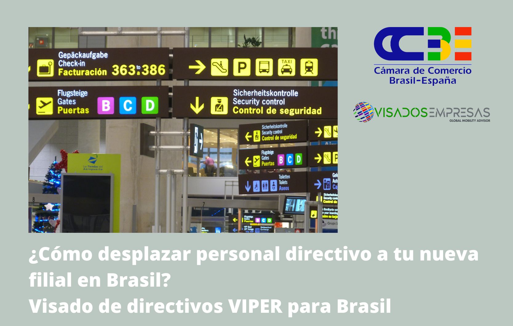 ¿Cómo desplazar personal directivo a tu nueva filial en Brasil? Visado de directivos VIPER para Brasil