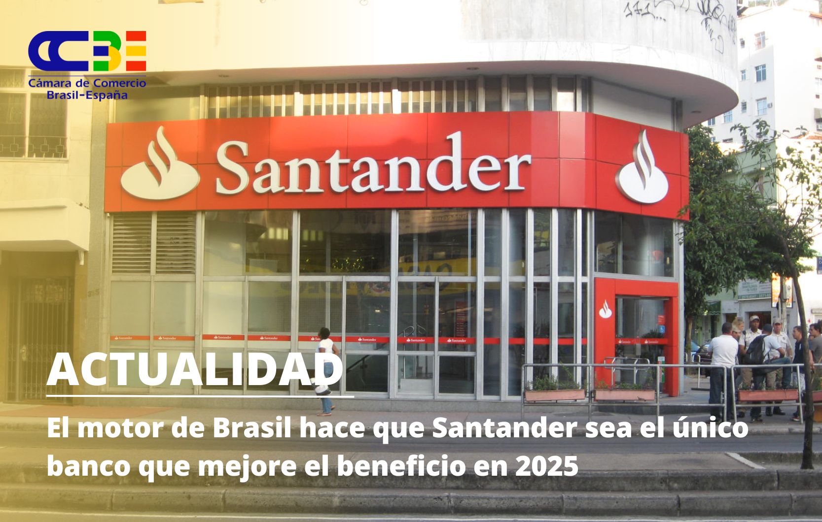 El motor de Brasil hace que Santander sea el único banco que mejore el beneficio en 2025