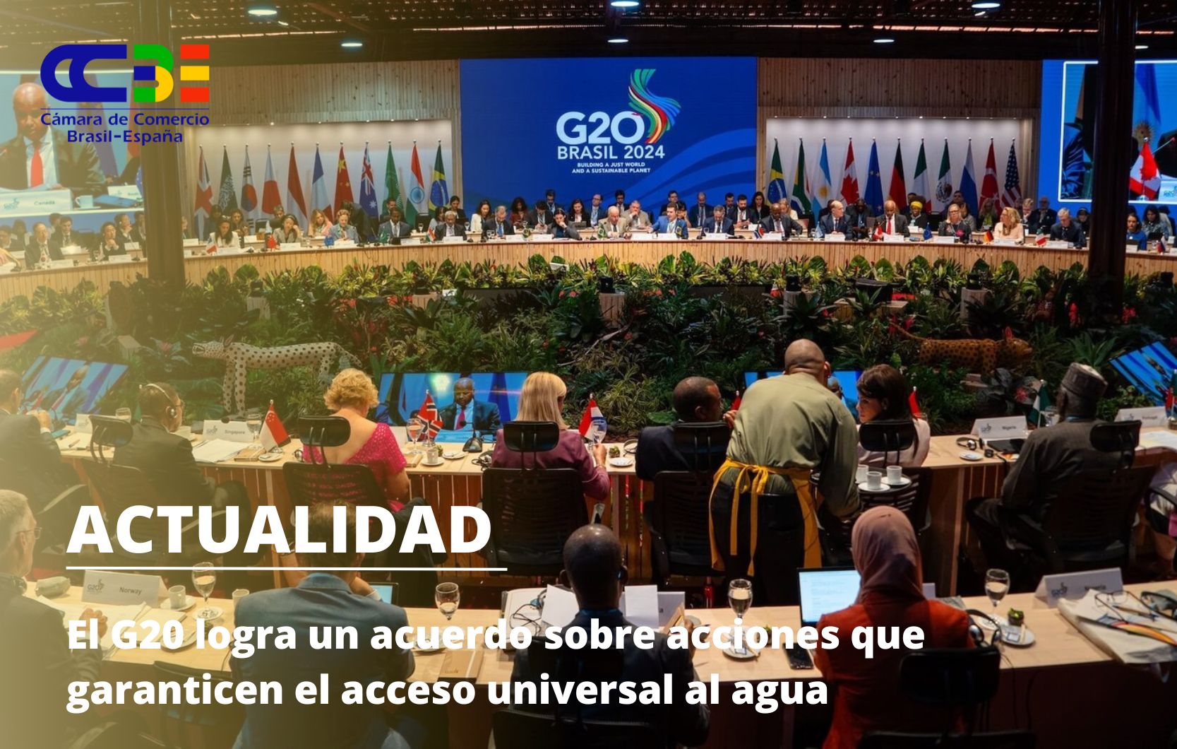 El G20 logra un acuerdo sobre acciones que garanticen el acceso universal al agua
