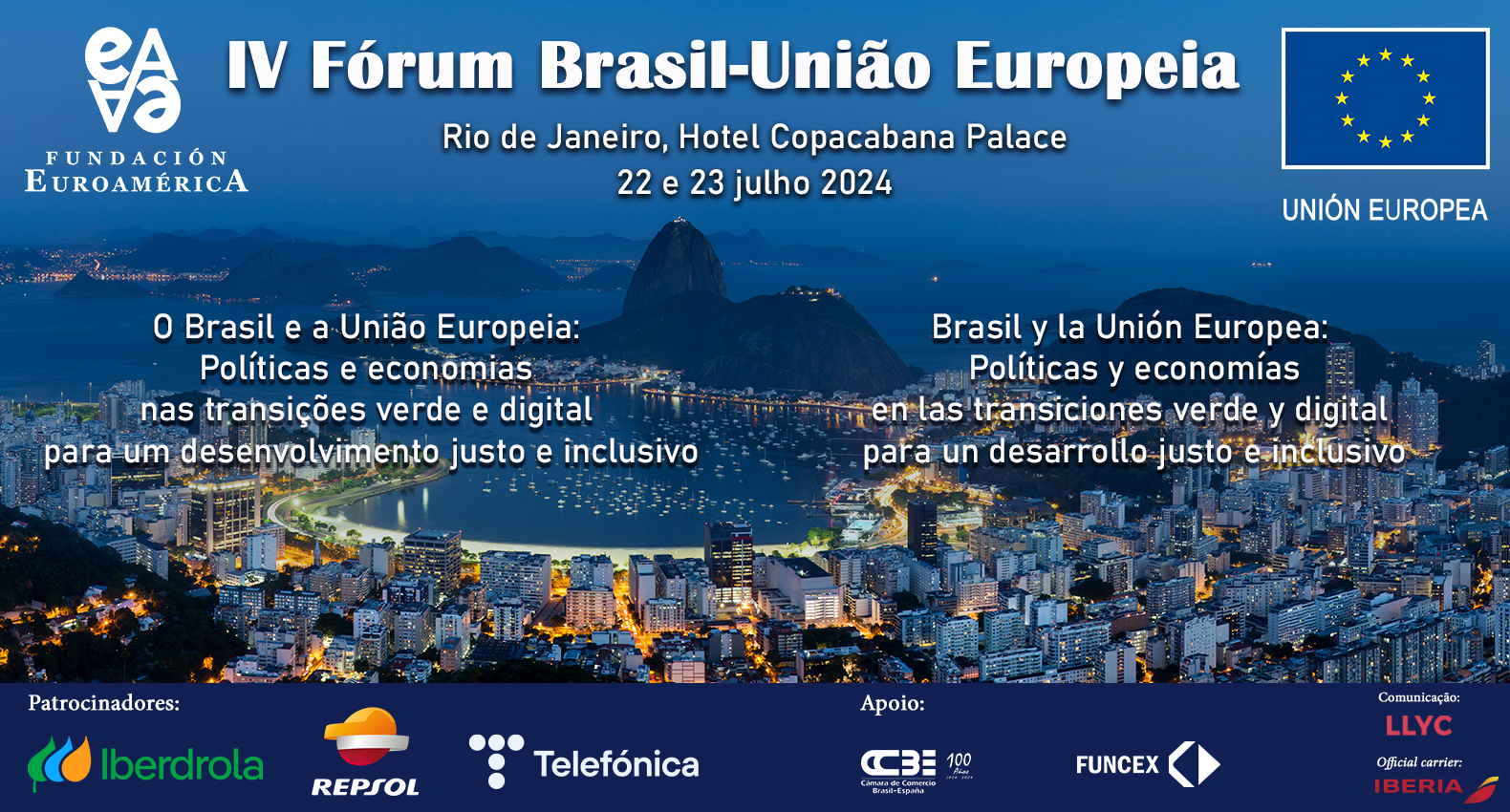 IV Foro Brasil-Unión Europea: Políticas y economías en las transiciones verde y digital para un desarrollo justo e inclusivo