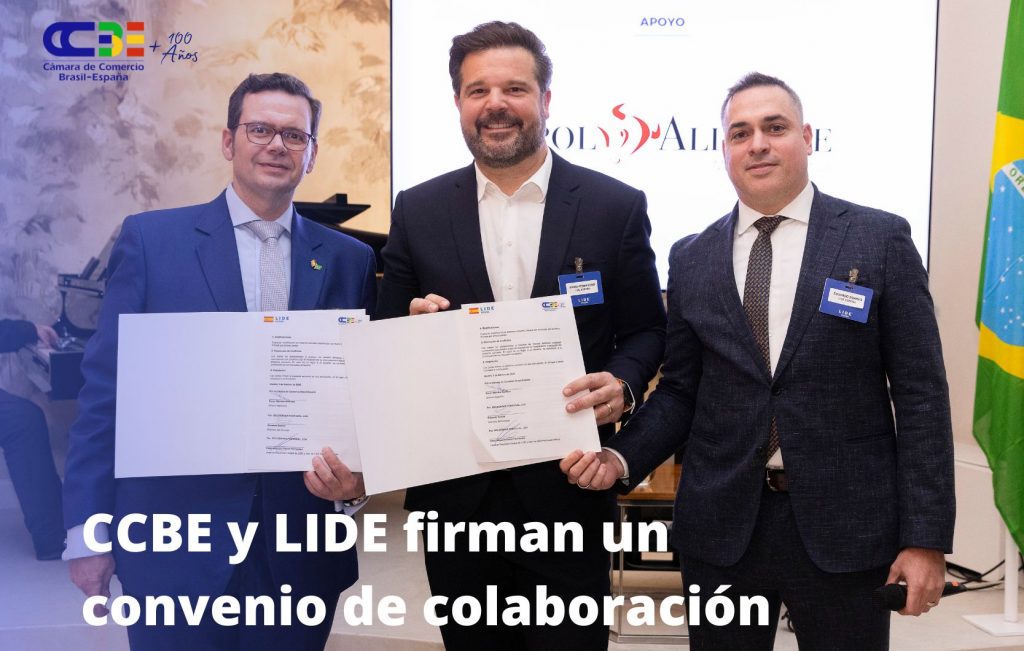 CCBE y LIDE se unen para fomentar las relaciones empresariales entre Brasil y España